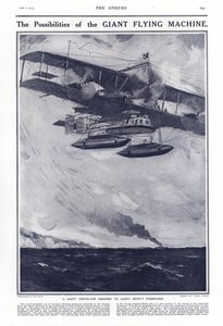 Un avion géant conçu pour transporter quatre-vingts passagers, 1914 - Cyrus Cuneo